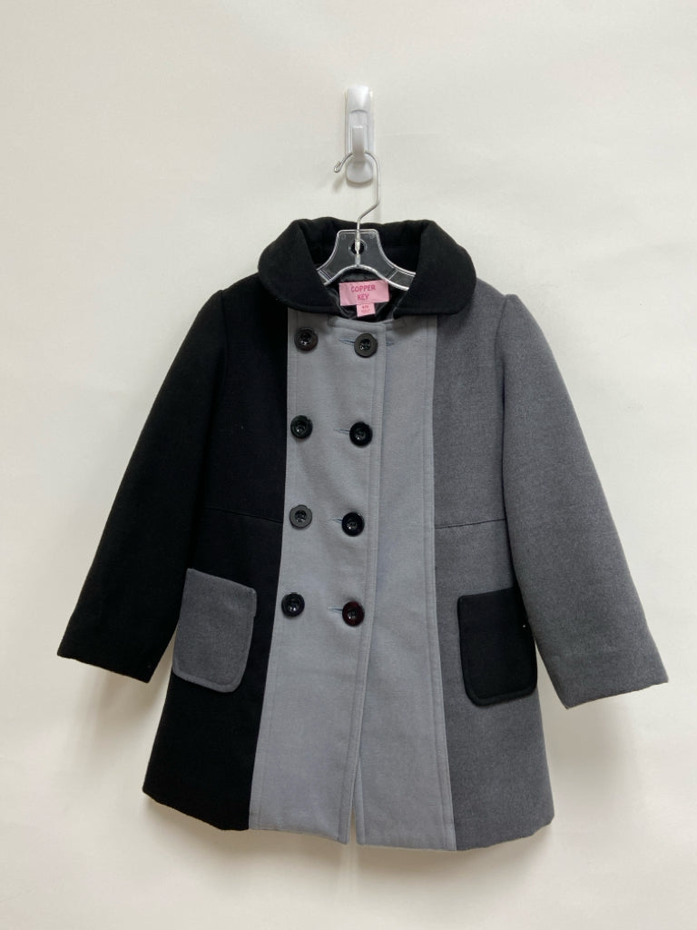 Copper Key SIZE 4/5 Gray/Blk Double-Breasted Girl&