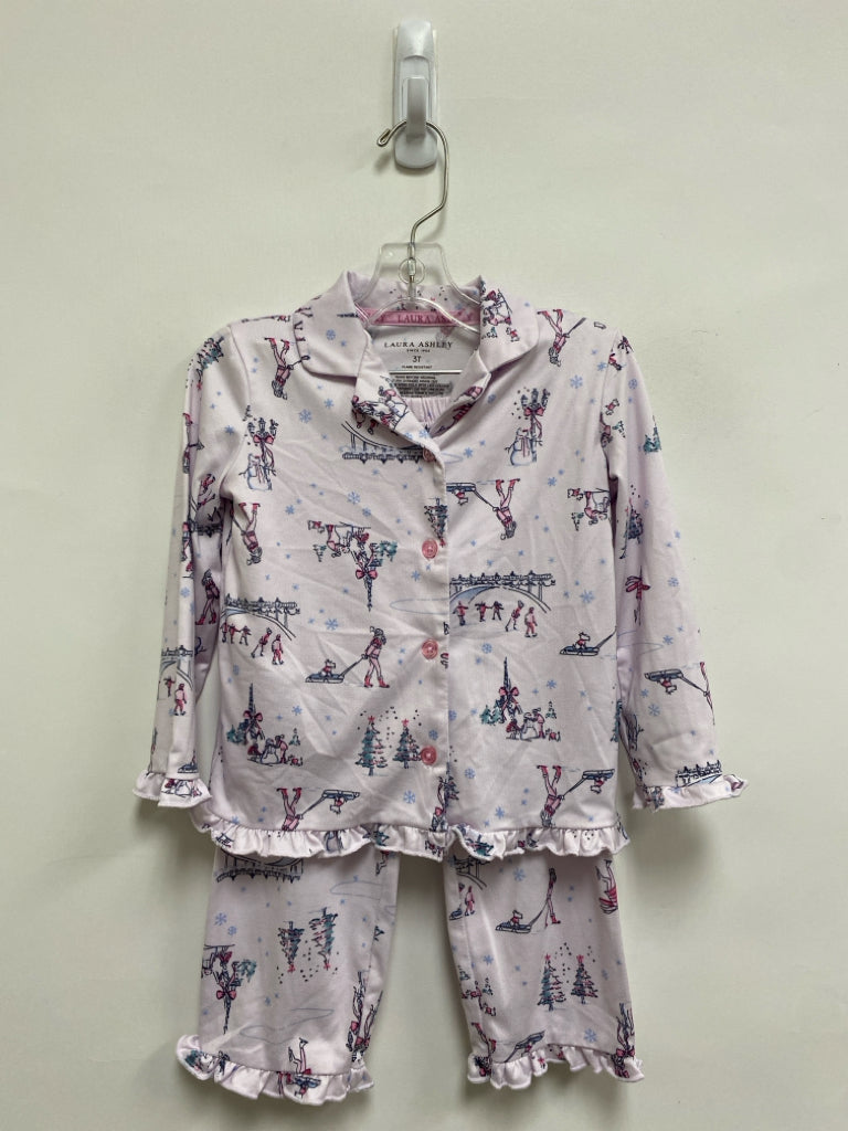 Laura Ashley SIZE 3T Lilac Black/Pink People Girl&