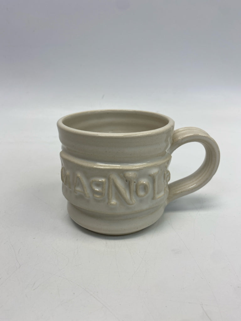 White Words Ceramic Coffee Mug