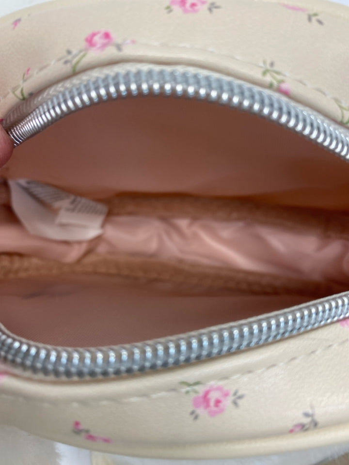 NWT Beige Pink Fuzzy Girl&