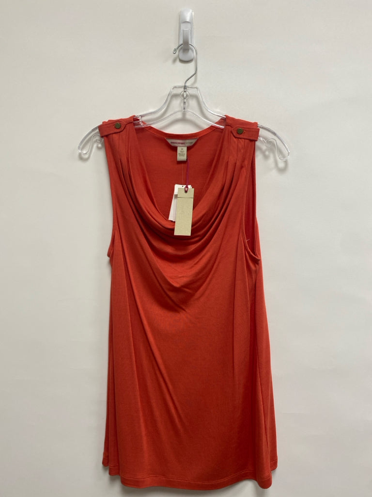 NWT Banana Republic Size M Orange Sleeveless Ladies Top