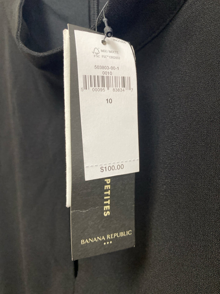 NWT Banana Republic Size 10 Black Long Sleeve Ladies Dress