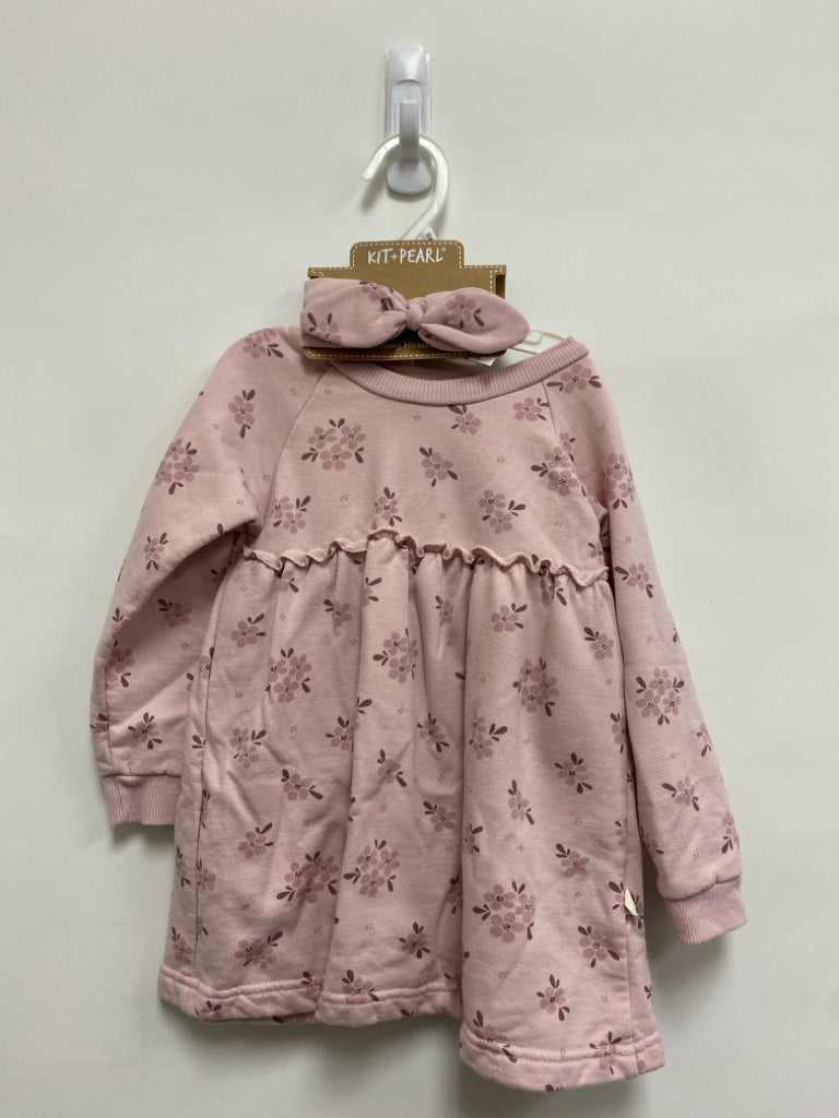 NWT KIT+PEARL SIZE 24M Pink Brown Flowers Girl&