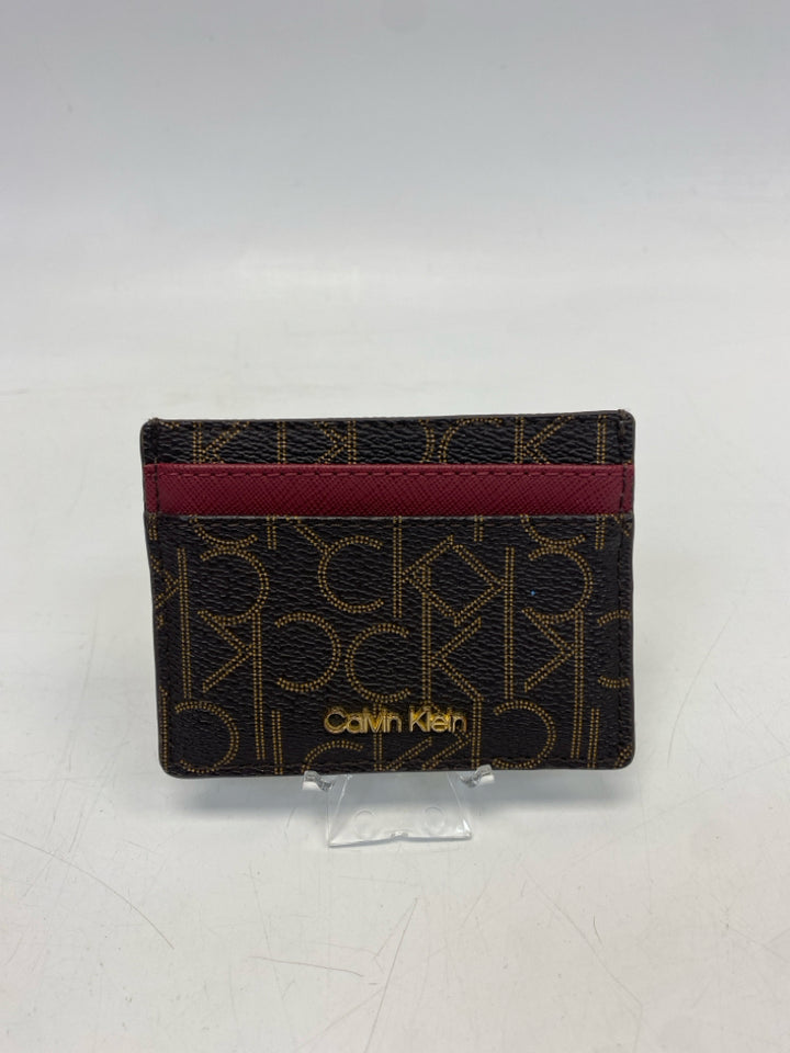 Calvin Klein Dark Brown Burgundy Signature Misc. Accessory