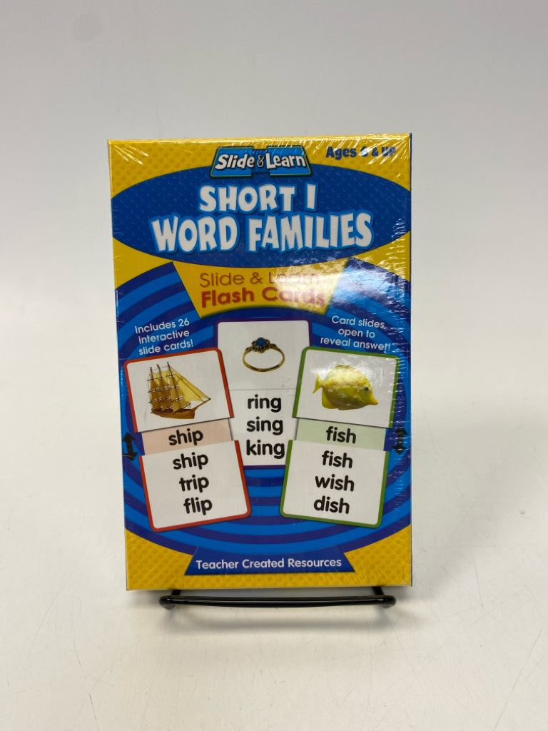 NEW/BOX Short I Word Families Flash Cards
