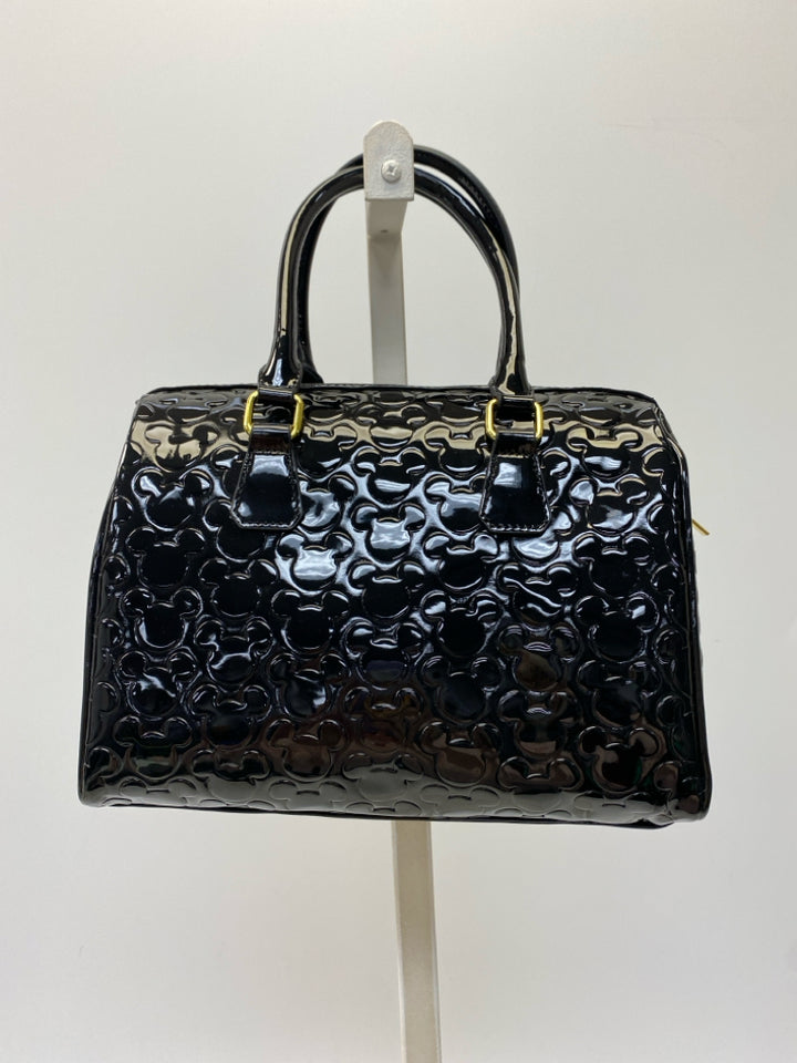 NWT Disney Black Mickey Patent Handbag