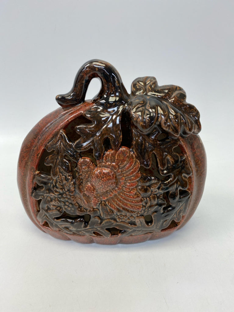 Brown Cut-Out Ceramic Thanksgiving