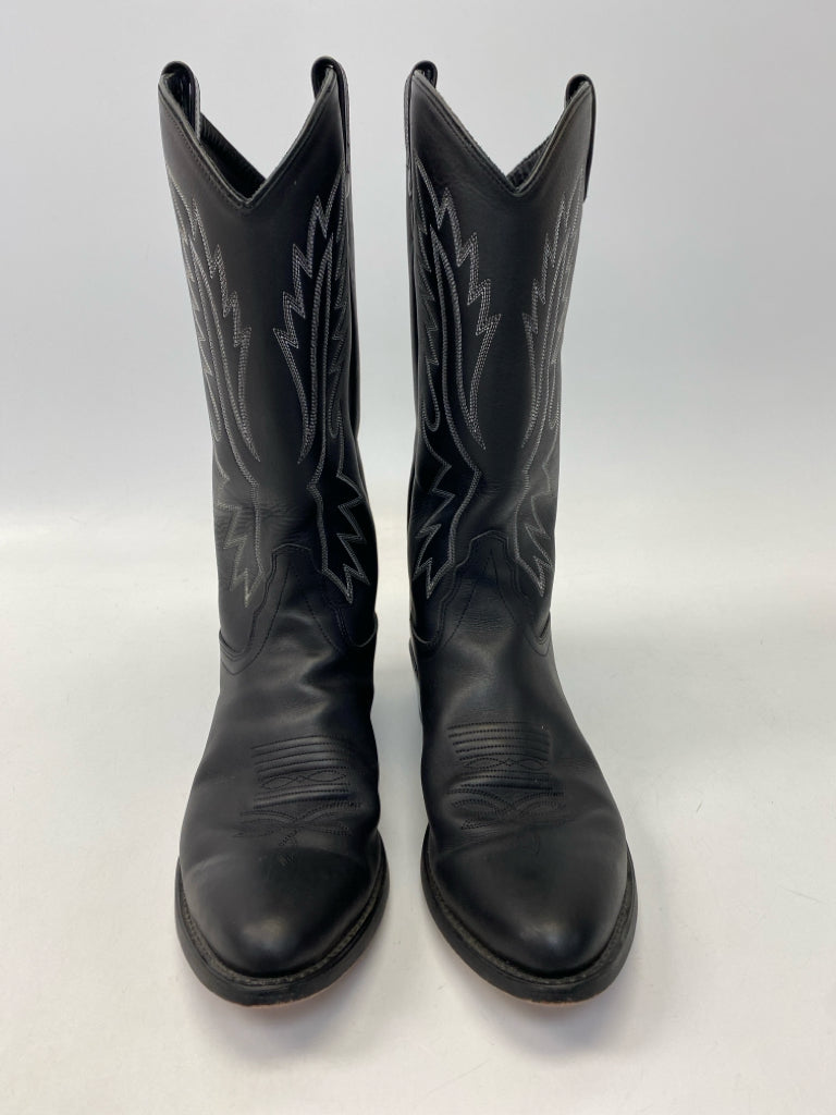 Size 11.5 Black Gray Western Men&