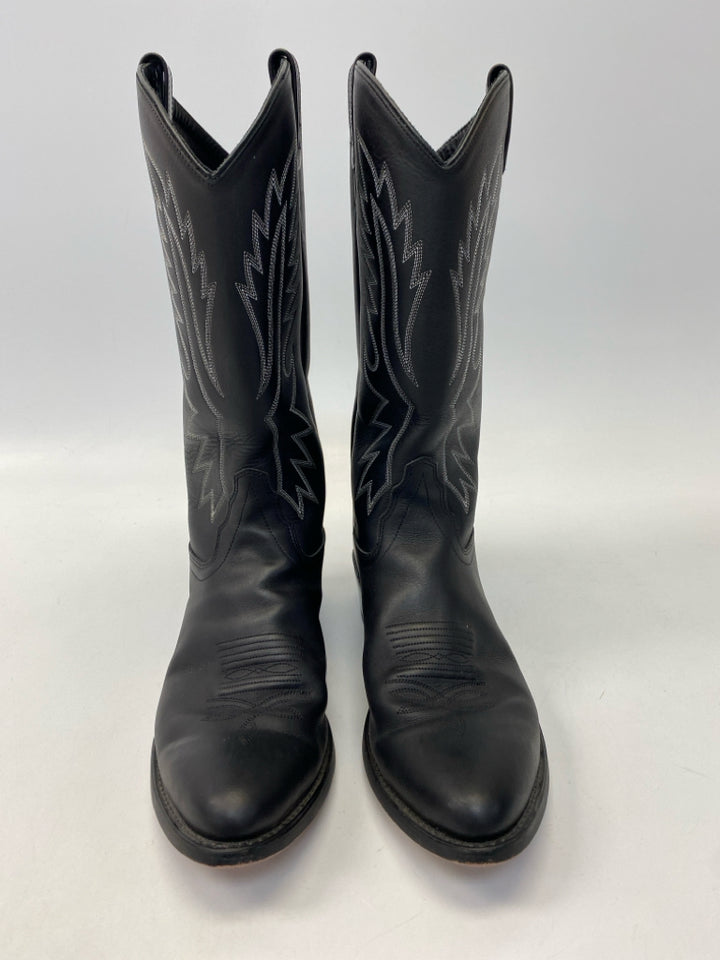 Size 11.5 Black Gray Western Men&