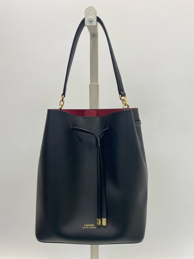 Lauren Ralph Lauren Black Drawstring(s) Handbag
