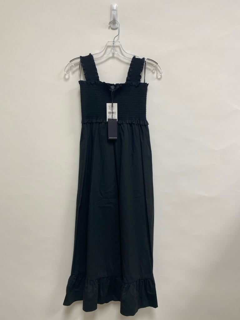 NWT Rails Size XS Black Smocking Sleeveless Ladies Dress
