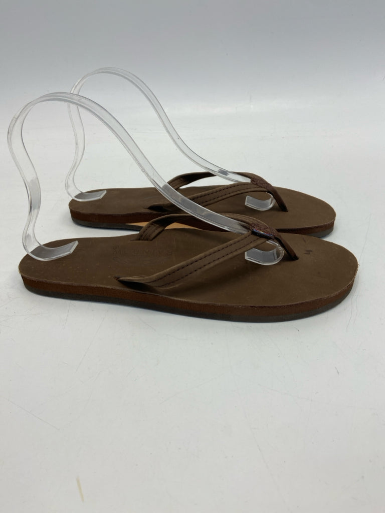 Rainbow  Size 8.5 Brown Sandals