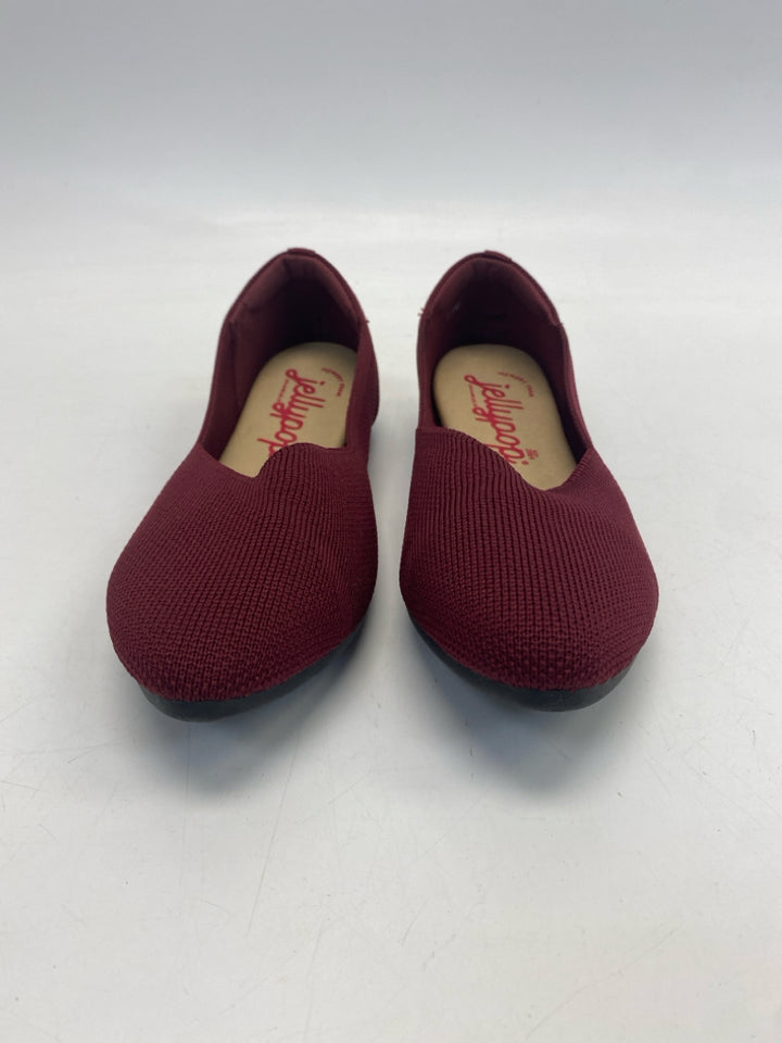 JellyPop  Size 7.5 Burgundy Flats
