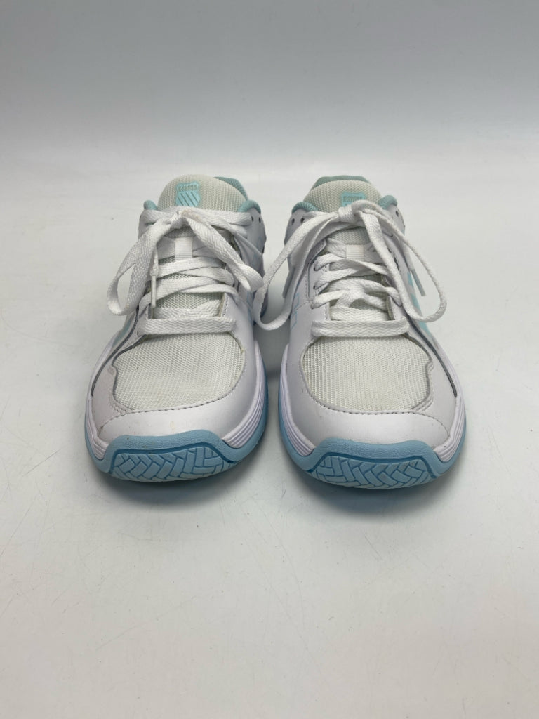 K-Swiss  Size 6.5 White Aqua Lace-up Sneakers