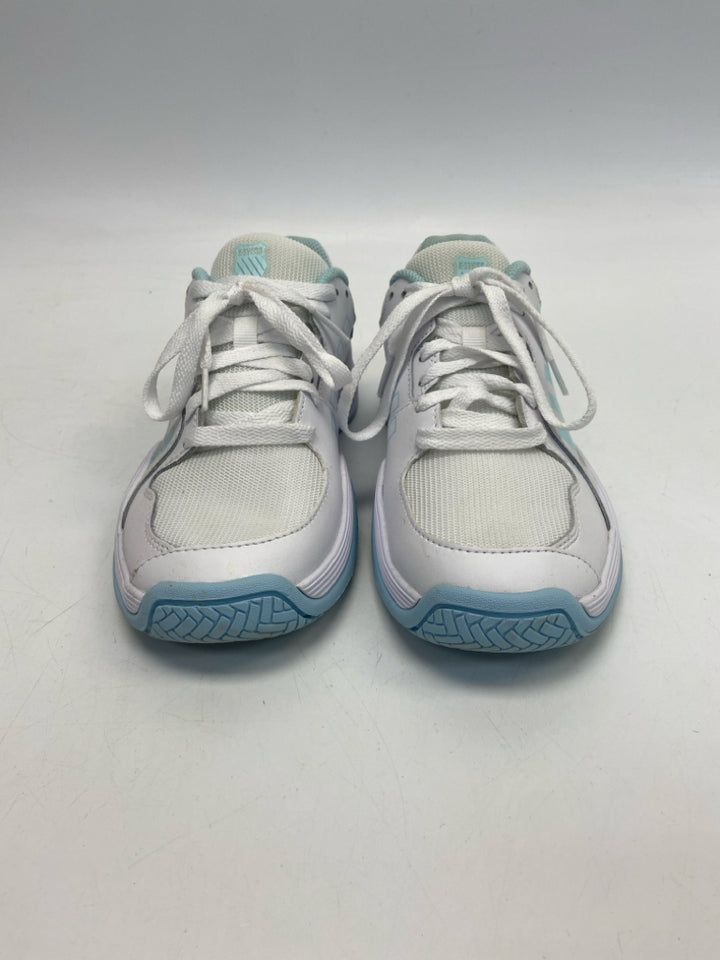 K-Swiss  Size 6.5 White Aqua Lace-up Sneakers
