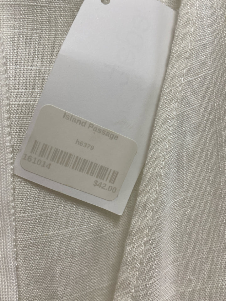 NWT Hayden Size L White Linen Blend Ladies Dress