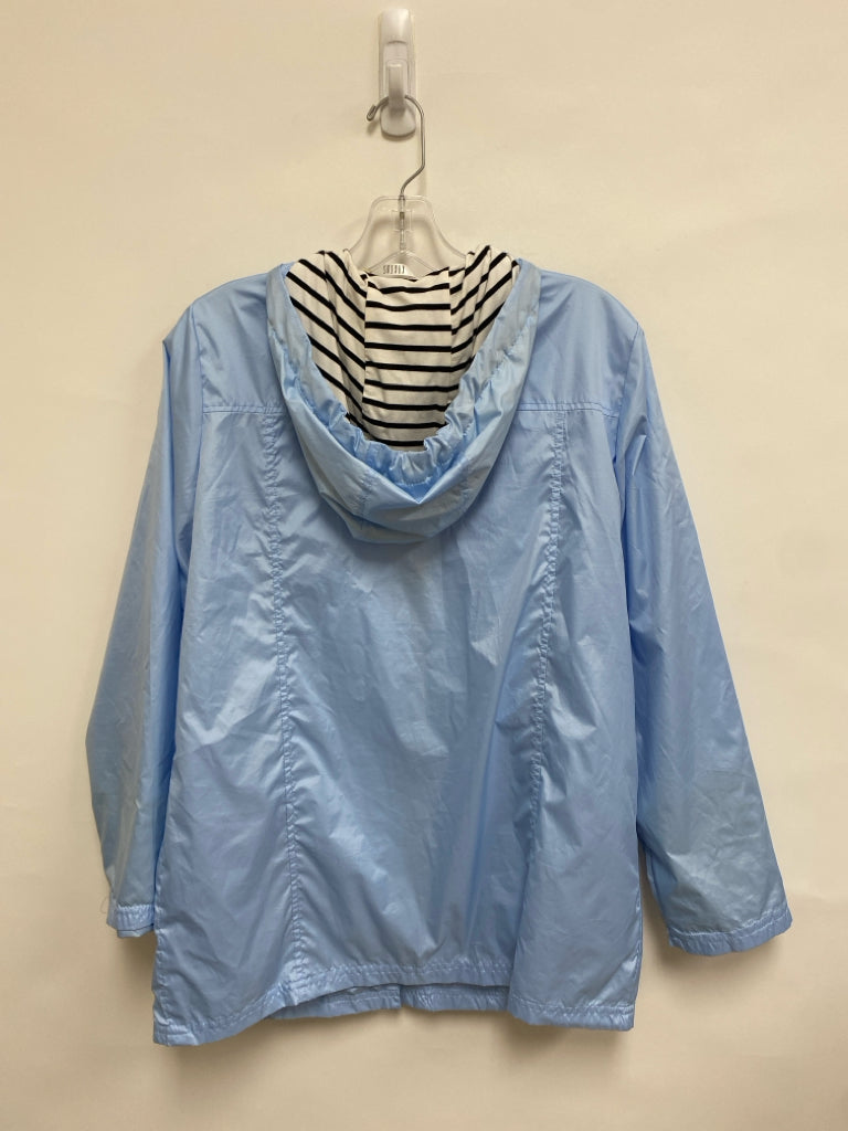 Kaktus Size S Powder Blue Hooded Button Up Ladies Jacket