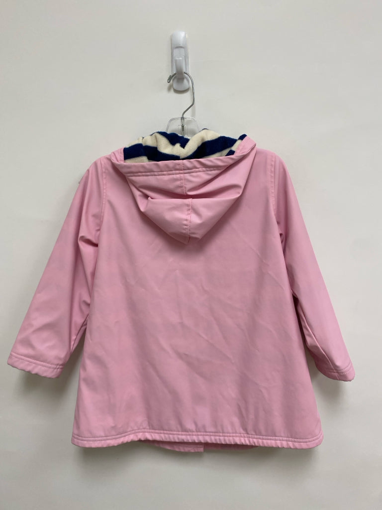 Hatley SIZE 6 Pink Button Up Hooded Girl&
