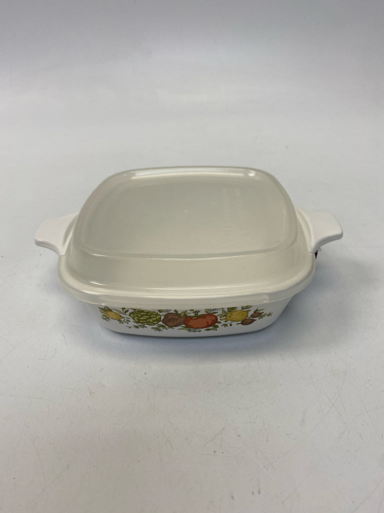 Corningware White Orange Fruit Bakeware