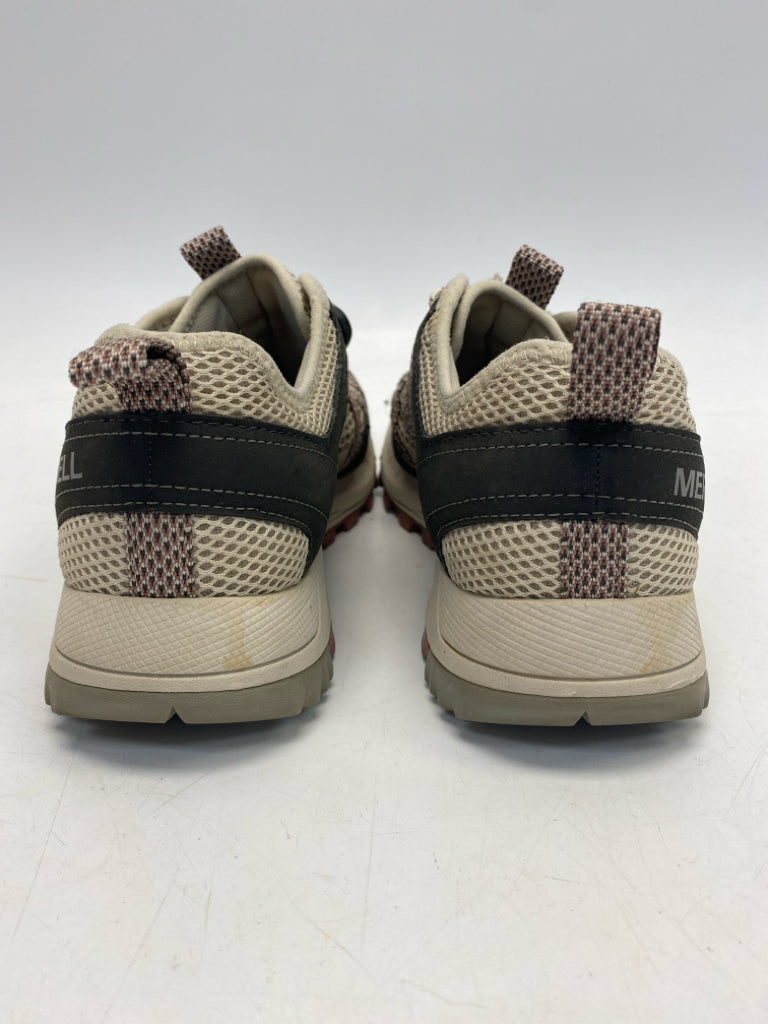 Merrell US Shoe Size 9 Cream Perforated Sneakers