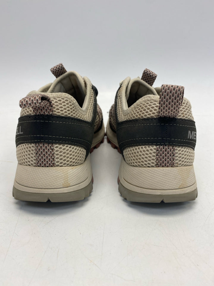 Merrell US Shoe Size 9 Cream Perforated Sneakers
