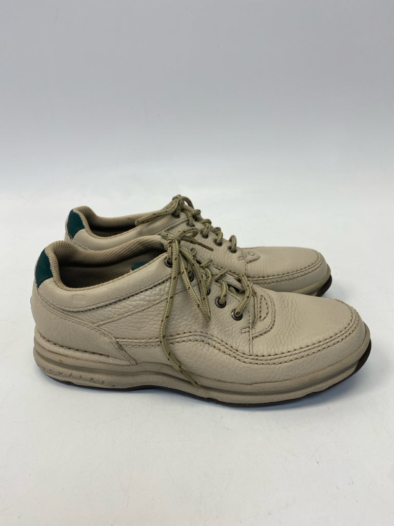 Rockport  Size 8 Tan Dark Green Lace-up Sneakers