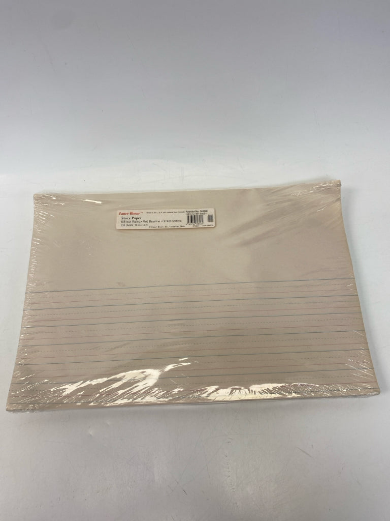 NEW/PKG Zaner-Blosr Story Paper 250 Sheets 18x12"