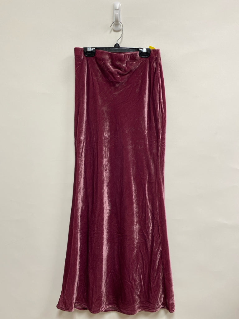 Anthropologie Size XXS Rose Maxi Velour Ladies Skirt