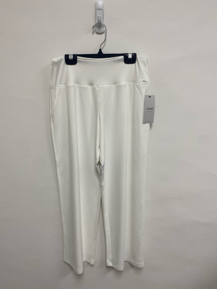 NWT Sympli Size 10 White Pull-on Ladies Pants