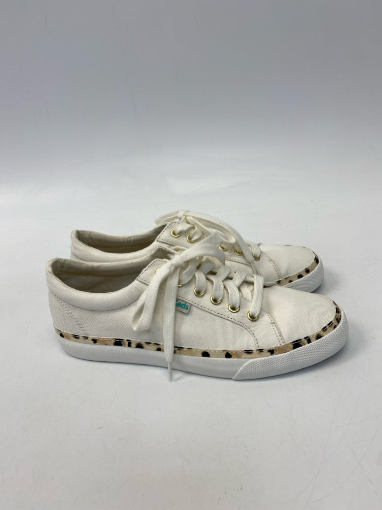 NWOT Keds  Size 8.5 Cream Lace-up Sneakers