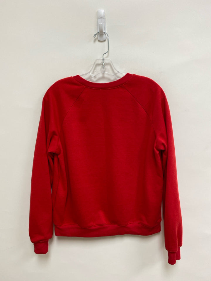 Maeve Size XS Red Black Words Ladies Sweatshirt