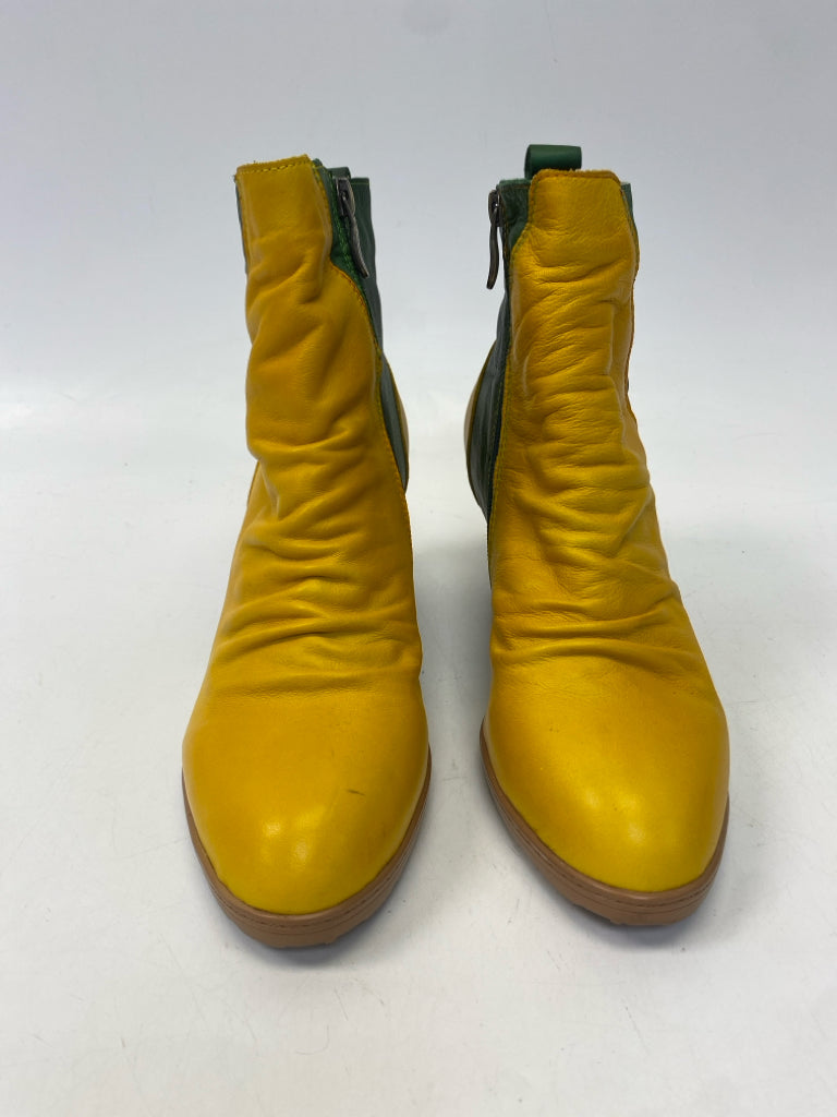 US Shoe Size 38 Yellow Green Boots