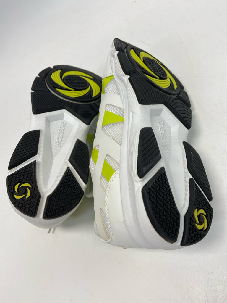 NWT Rotasole Size 9 White Lime Green Lace-up Sneakers