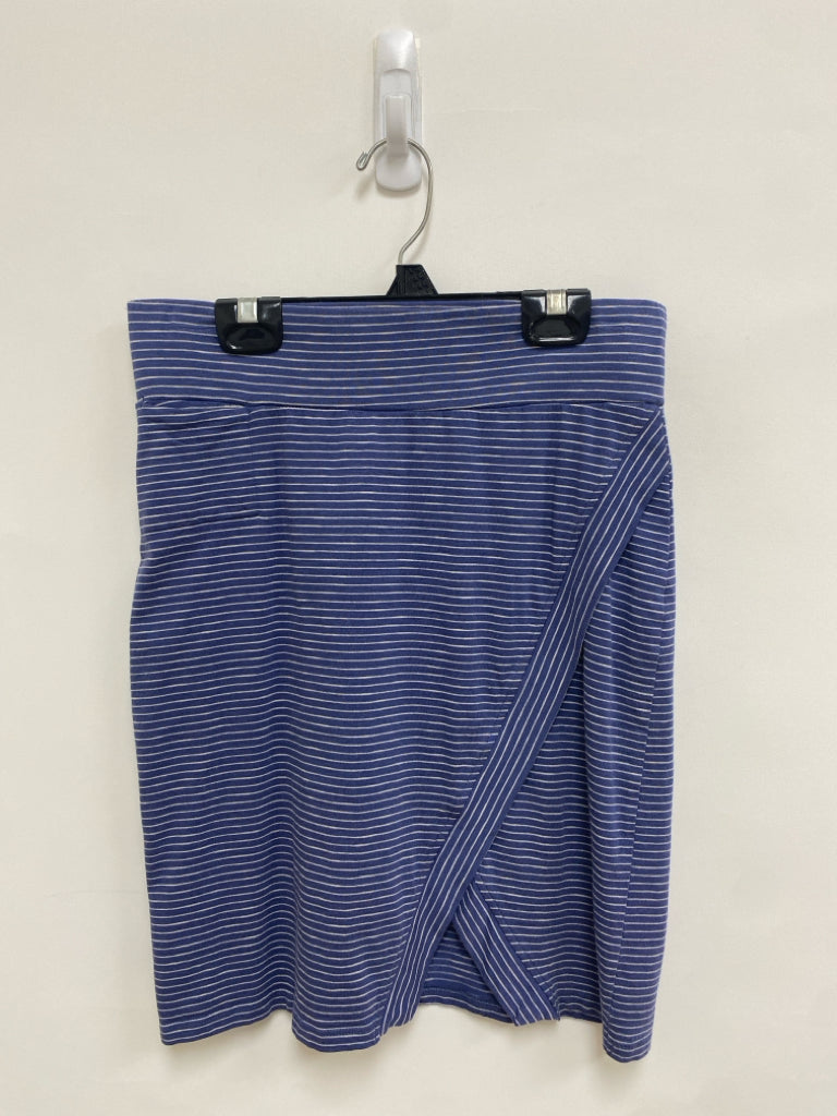 Toad &amp; Co. Size XS Dark Blue Gray Striped Ladies Skirt