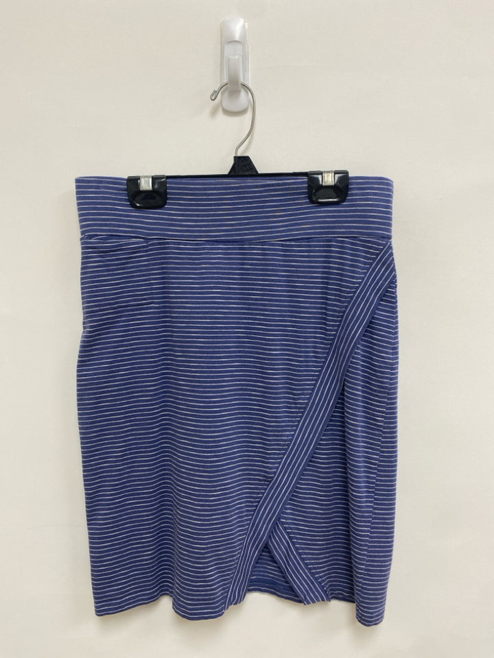 Toad &amp; Co. Size XS Dark Blue Gray Striped Ladies Skirt