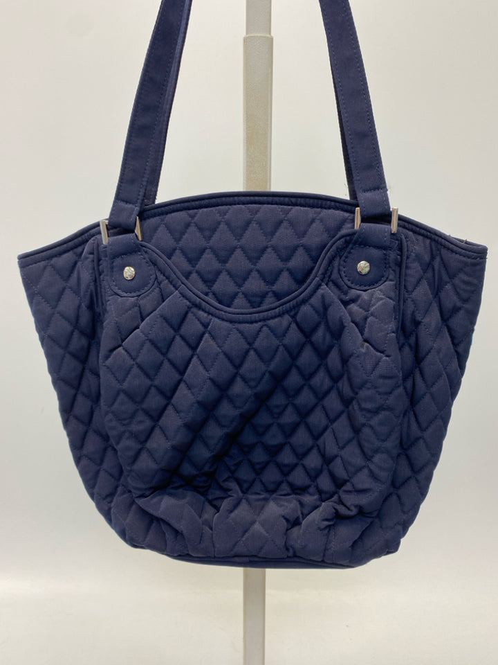NWT Vera Bradley Dark Navy Quilted Tote Bag