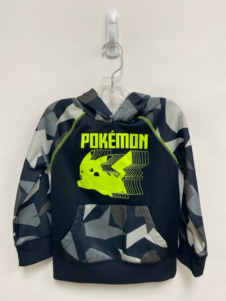 Jumping Beans SIZE 4 Black Gray/Green Pokemon Hooded Boy&