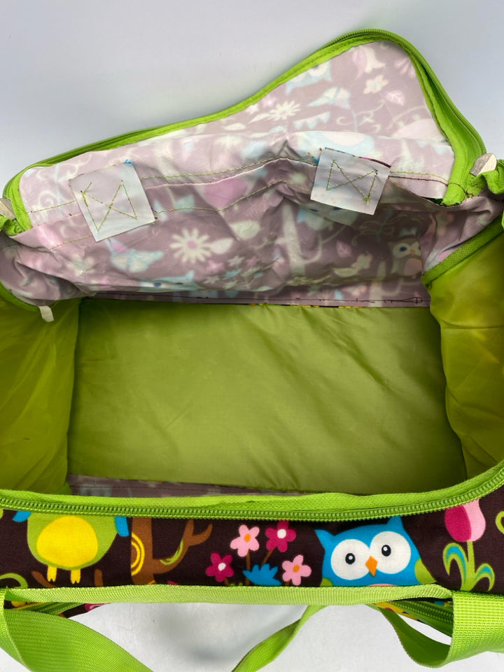 Brown Pink/Multi Owl Kids Luggage