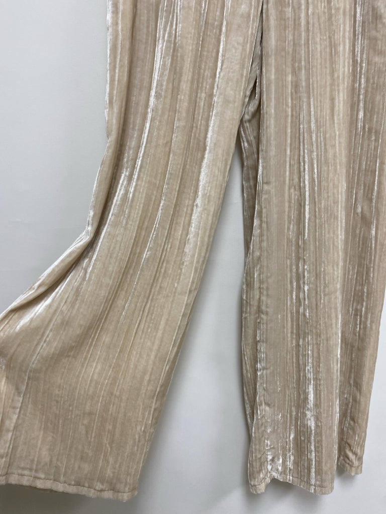 NWT Eileen Fisher Size XXS Cream Pull-on Velour Ladies Pants