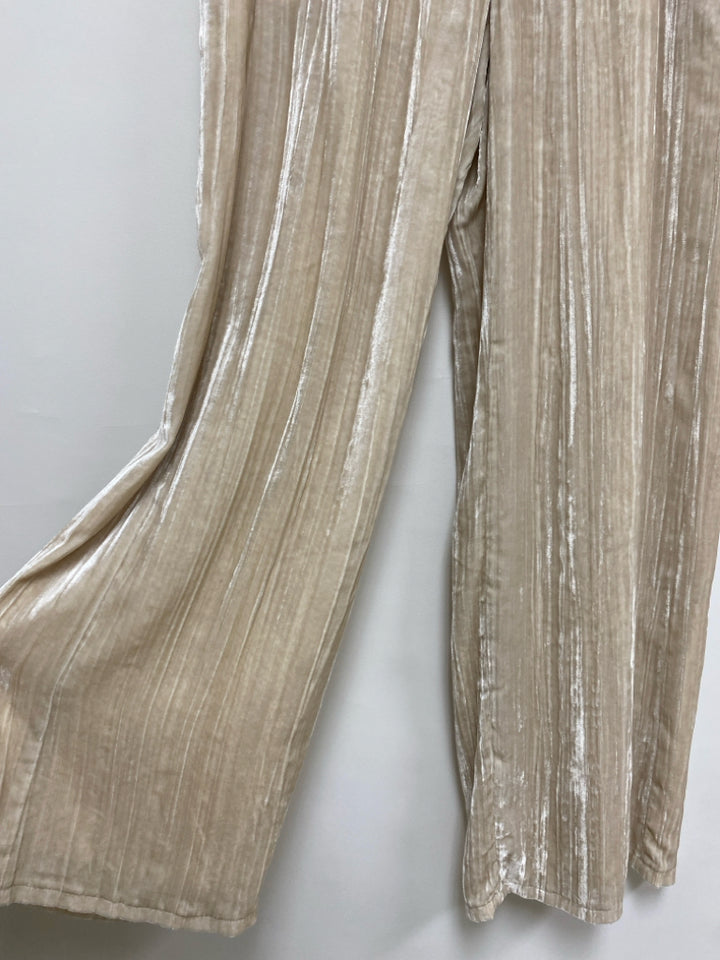 NWT Eileen Fisher Size XXS Cream Pull-on Velour Ladies Pants