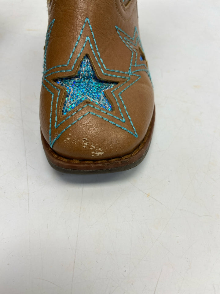wonder nation SIZE 7 Brown Turquoise Stars Girl&