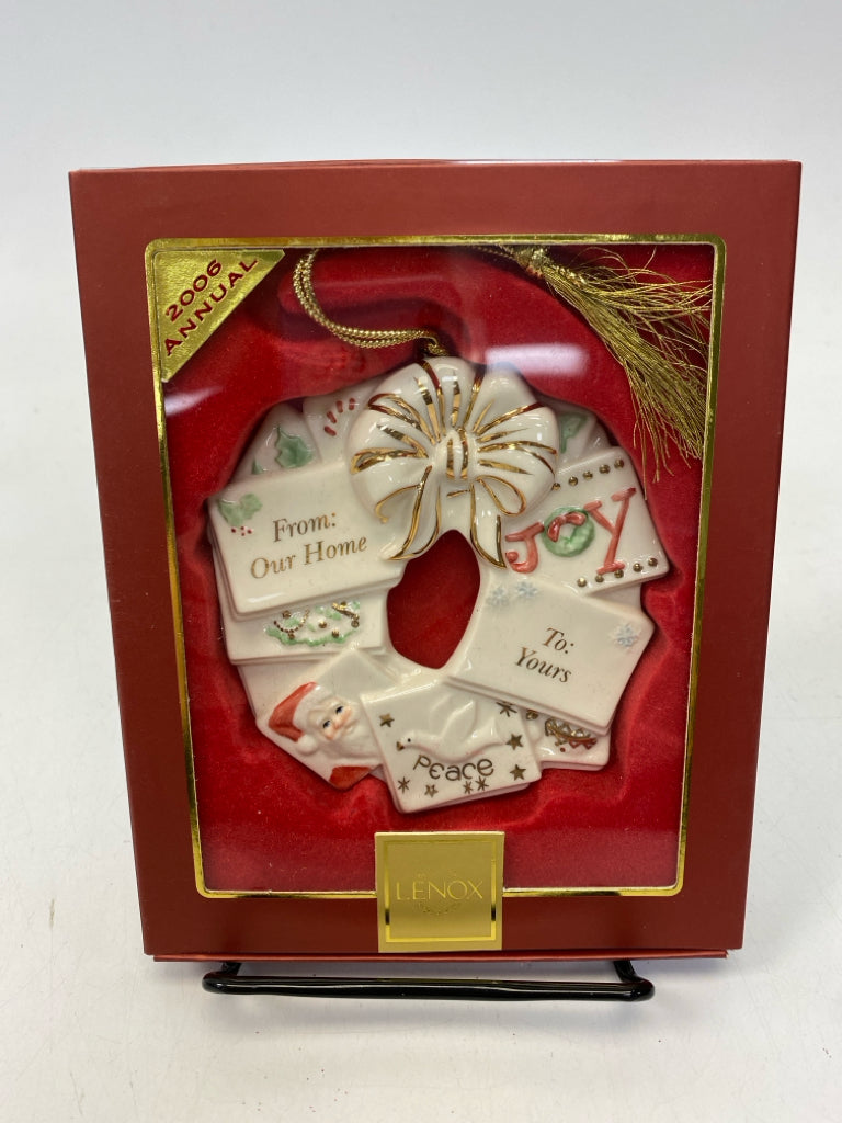 Lenox  Ornament Our Home to Yours Wreath