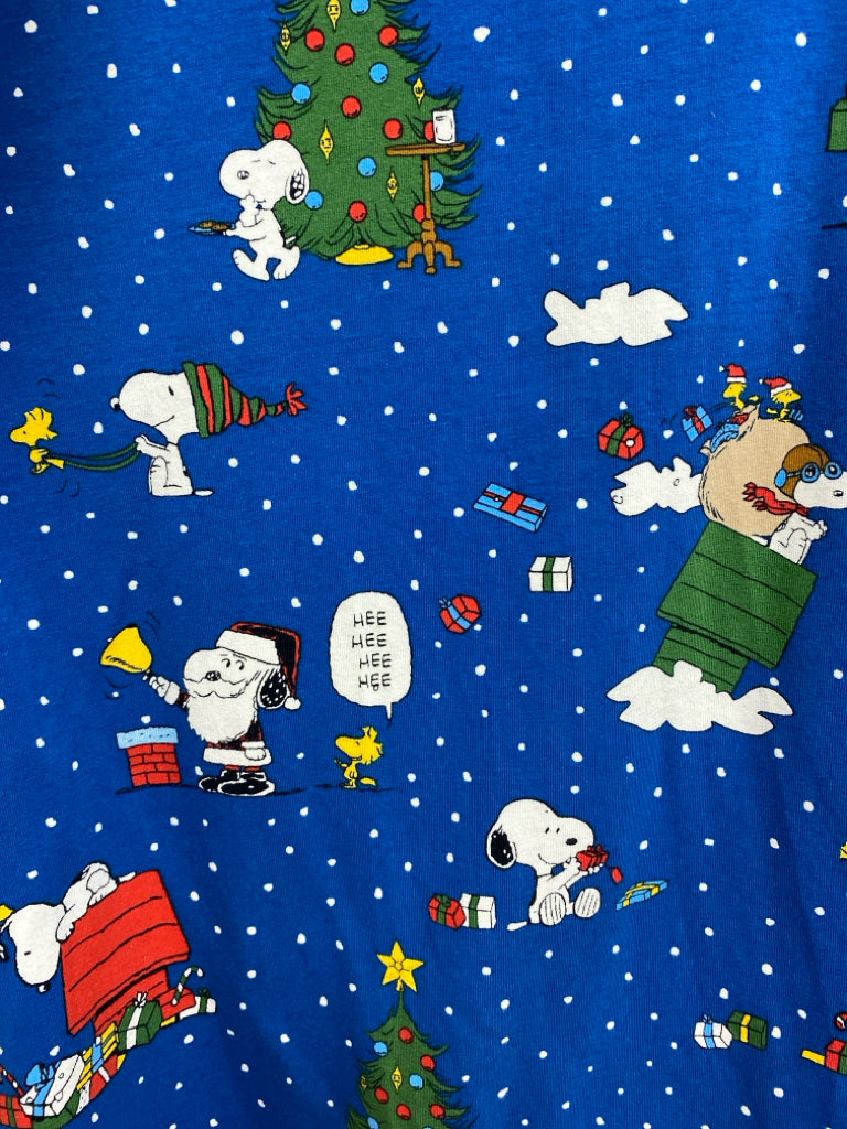 NWT Bed Head Size L Blue White/Red Snoopy Ladies 2pc Pajamas