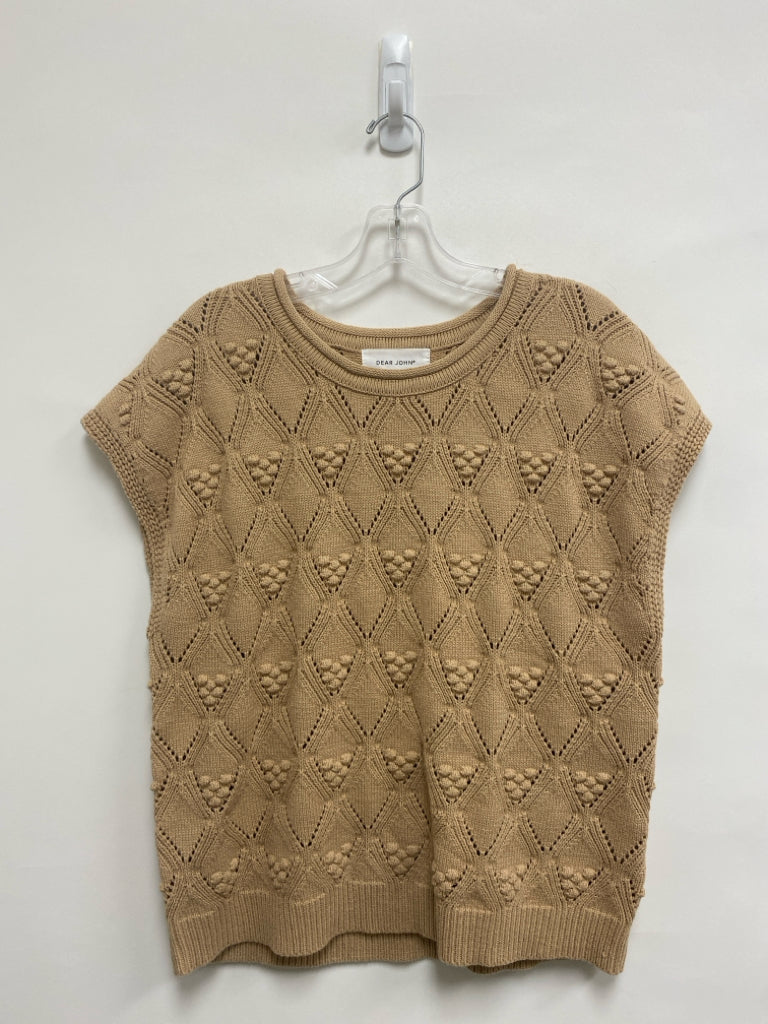 Dear John Size L Camel Ladies Sweater Vest