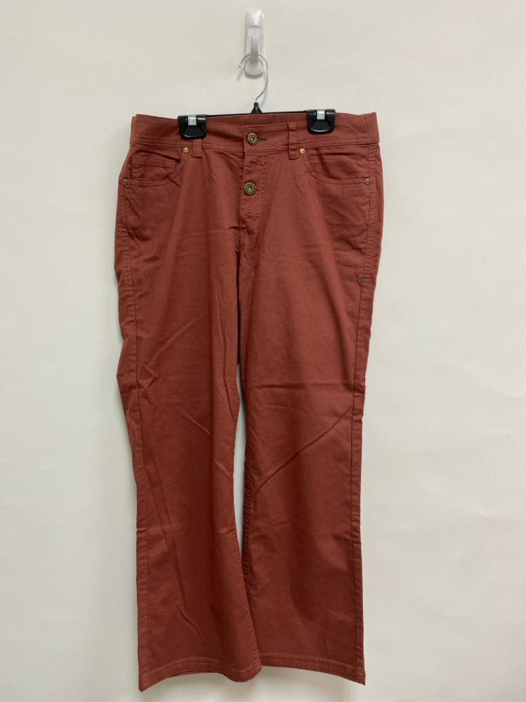 Toad &amp; Co. Size 10 Brick Cropped Ladies Pants