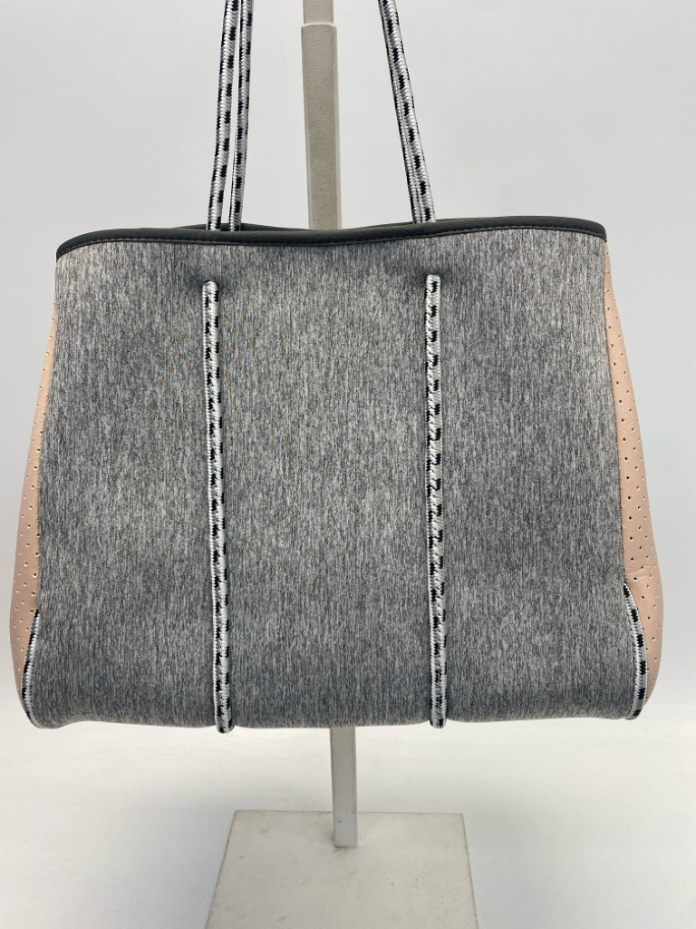 Gray/White Blush Neoprene Handbag