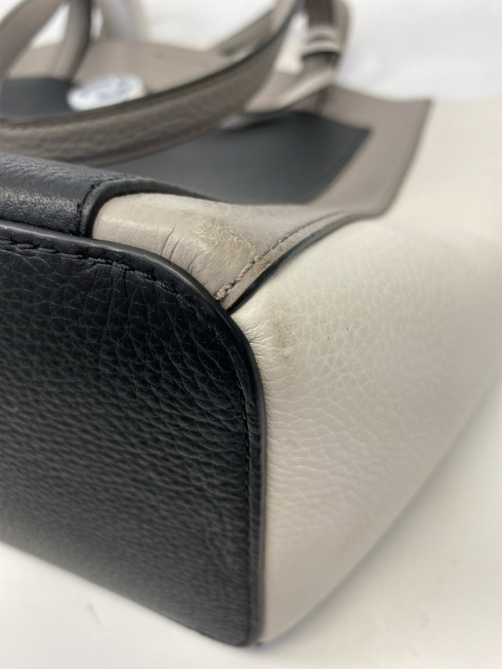 Michael Kors Black/Gray White Colorblock(s) Handbag