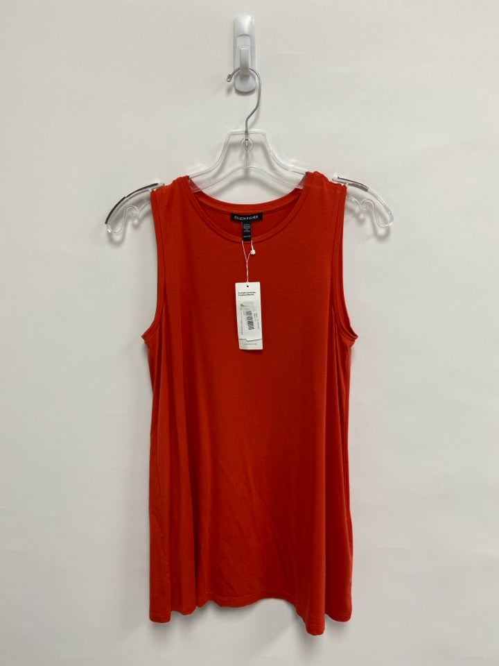 NWT Eileen Fisher Size XXS Orange Sleeveless Ladies Top