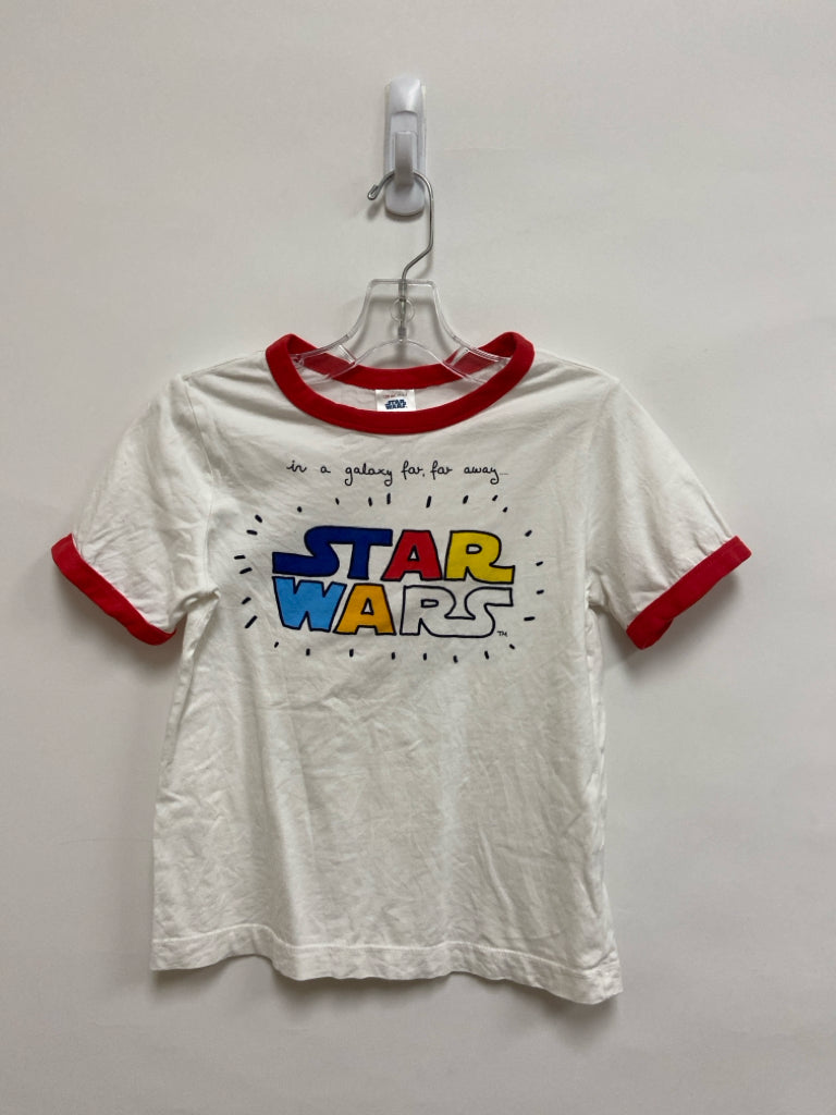 hanna Andersson SIZE 6/7 White Multi Color Star Wars Boy&