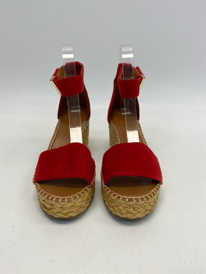 Franco Sarto  Size 7 Red Sandals